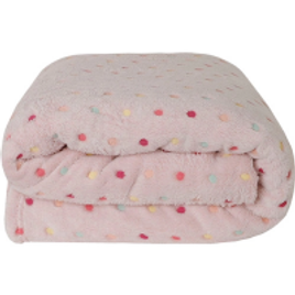 Imagem da oferta Cobertor Solteiro Fleece Confete - Casa & Conforto