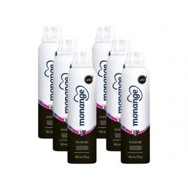 Imagem da oferta Desodorante Aerossol Antitranspirante Feminino - Monange Invisível 150ml 6 Unidades