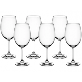 Jogo de Taças 6 Peças para Vinho Cristal 450ml - Haus Sense