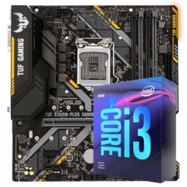 Imagem da oferta Kit Upgrade Placa Mãe Asus TUF B360M-Plus Gaming/BR + Processador Intel Core i3 9100F