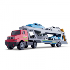 Imagem da oferta Caminhao Mini Truck Cegonheira Com 4 Carros - Samba Toys