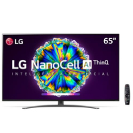 Imagem da oferta Smart TV LED 65" UHD 4K LG 65NANO86 NanoCell IPS Wi-Fi Bluetooth HDR Inteligência Artificial ThinQ AI