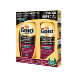 Imagem da oferta Kit Niely Gold Shampoo 300ml + Condicionador 200ml Compridos + Fortes