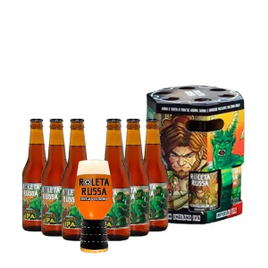 Imagem da oferta Kit Presenteável Cerveja Roleta Russa Tambor 6 Unidades Easy Ipa 355ml