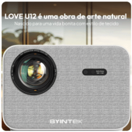 Imagem da oferta Projetor BYINTEK LOVE U12 F HD 1080P 800 ANSI Bluetooth 5.2