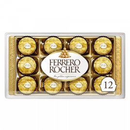 Imagem da oferta Caixa de Bombom Ferrero Rocher 150g 12 Unidades