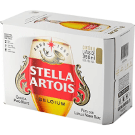 Imagem da oferta Pack de Stella Artois Sleek 350ml - 8 Unidades