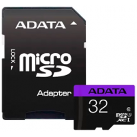 Cartão de Memória Adata 32GB Classe 10 com Adaptador - AUSDH32GUICL10A1-RA1