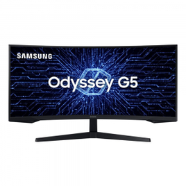 Imagem da oferta Monitor Samsung Odyssey G5 34" Curvo WQHD 165hz 1ms - LC34G55TWWLXZD