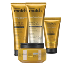 Imagem da oferta Combo Match Fonte da Nutrição Fios Finos: Shampoo + Condicionador + Máscara Capilar + Creme para Pentear