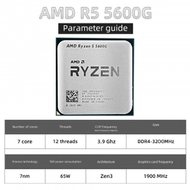 Processador Amd Ryzen 5 5600G R5 5600G 3.9ghz