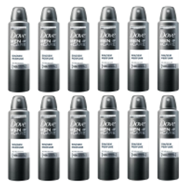 Imagem da oferta Kit Desodorante Antitranspirante Dove Sem Perfume Masculino Aerosol 150ml com 12 unidades - Incolor