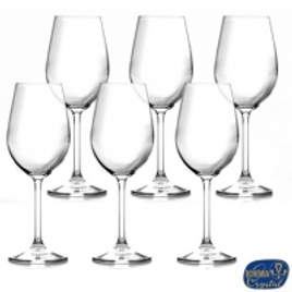 Imagem da oferta Conjunto de Taças para Vinho Branco em Crystalite de 350 ml com 06 Peças - Bohemia - RJ5326 - RJ5326_PRD