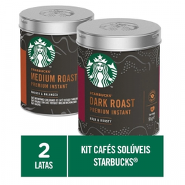 Imagem da oferta Kit de Cafés Solúveis Premium Starbucks Lata - 2 Unidades