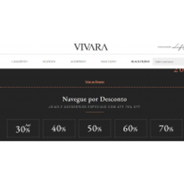 Desconto de até 70% em produtos Vivara