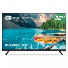Imagem da oferta Smart TV LED 32" HD HQ Conversor Digital Externo 3 HDMI 2 USB WI-FI Android 11 Design Slim - HQSTV32NK
