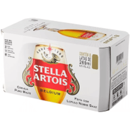 Imagem da oferta 5 Packs Cerveja Stella Artois Lata 269ml 8 Unidades (40 Total)