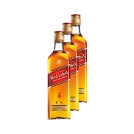 Imagem da oferta Whisky Johnnie Walker Red Label 500ml - 3 Unidades