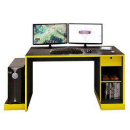 Imagem da oferta Mesa Para Computador Notebook Desk Game Drx 3000 Preto/amarelo - Móveis Leão