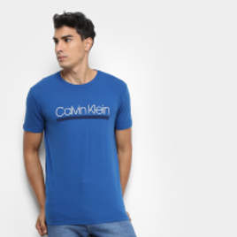 Imagem da oferta Camiseta Calvin Klein Slim Estampa E Lis Masculina