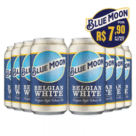 Imagem da oferta Kit de Cervejas Blue Moon 8 Unidades 355ml