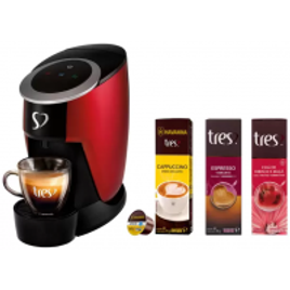 Imagem da oferta Cafeteira Espresso TRES Touch + Cápsula Cappuccino - Doce de Leite + Chá Hibisco e Maçã + Café Espresso