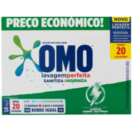 Sabão em Pó Omo Lavagem Perfeita - Sanitiza e Higieniza Concentrado 1,6kg