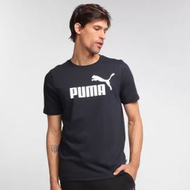 Imagem da oferta Camiseta Puma Ess Logo Masculina - Preto