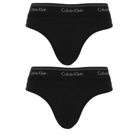 Imagem da oferta Kit 2pçs Calcinha Calvin Klein Underwear Biquíni Logo Preto