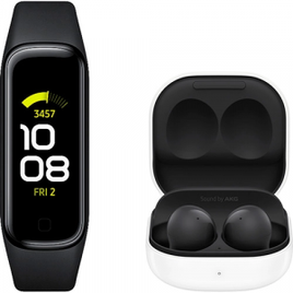 Imagem da oferta Fone de Ouvido Galaxy Buds2 + Smartwatch Galaxy Fit2 Preto - Samsung