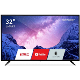 Imagem da oferta TV 32" HD Multilaser com Função Smart e Wifi Integrado - TL026