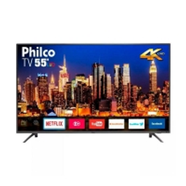 Imagem da oferta Smart Tv Led 55 Polegadas Philco Ptv55f61snt HD 4k 3 Hdmi 2 USB Netflix Bivolt