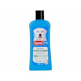 Shampoo Cachorro e Gato Pelos Claros Sanol 500ml
