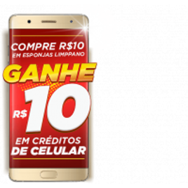 Imagem da oferta Compre R$10 em Esponjas Limppano e Ganhe R$10 em Créditos de Celular