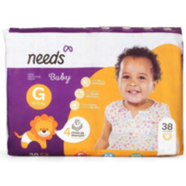 Imagem da oferta Fralda Descartável Infantil Needs Baby Mega G 38 unidades