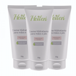Creme Hidratante para Mãos e Pés Heilen 50g - 3 Unidades