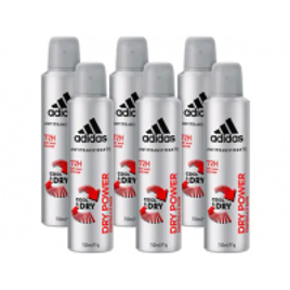Imagem da oferta Desodorante Aerosol Antitranspirante Masculino - Adidas Dry Power Cool  Dry 150ml 6 Unidades