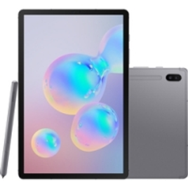 Imagem da oferta Tablet Samsung Galaxy Tab S6 Wi-Fi 4G 128GB Android 3.4 Octa-Core Tela 10.5 Câmera 13MP Frontal 8MP Grafite