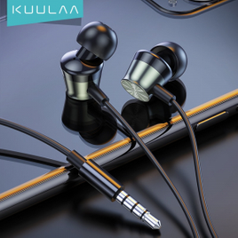 Imagem da oferta Fone de Ouvido Kuulaa KL-0132 3.5mm Metallic Earphone
