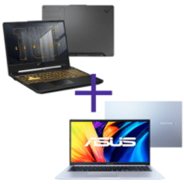 Imagem da oferta Kit Notebooks Asus TUF F15 i5-12500H 512GB SSD 16GB W11 FX507ZC4-HN232W + Vivobook i5-12450H 256GB SSD 8GB W11 X1502ZA-BQ1758W