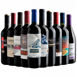 Imagem da oferta Kit 10 Vinhos Tintos - Vários Países