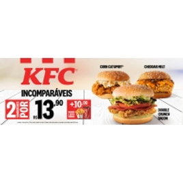 Imagem da oferta KFC Incomparáveis  2 Sanduíches por