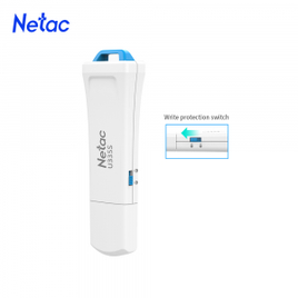 PenDrive Netac U3355 64GB USB 3.0 (Com Switch de Segurança)