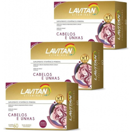 Kit Lavitan Cabelos e Unhas - Cimed 180 Cápsulas
