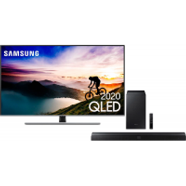 Imagem da oferta Smart TV Samsung 55'' Qled 4K 55Q70t  + Soundbar Samsung HW-T555 2.1 Canais