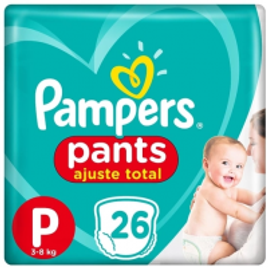Imagem da oferta Fralda Pampers Pants Ajuste Total P 26 unidades