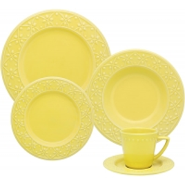 Imagem da oferta Aparelho de Jantar e Chá 20 Peças Oxford Daily Mendi Sicilia Amarelo