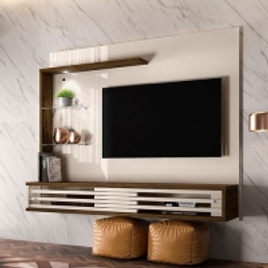 Imagem da oferta Painel Suspenso para TV de 50" Frizz Select - Madetec - Off white / Savana
