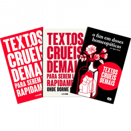 Imagem da oferta 3 Livros: "Textos Cruéis Demais para Serem Lidos Rapidamente" - Volume 1 + Volume 2 + Volume 3