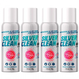 Higienizador Silver Clean Doc800 Aerosol 110ml - 4 Unidades